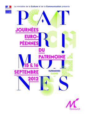 Journées européennes du patrimoine à Montreuil - 15 & 16 septembre 2012