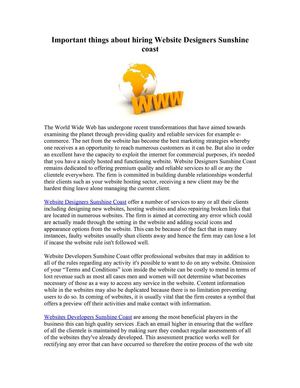 Website Development Sunshine Coast