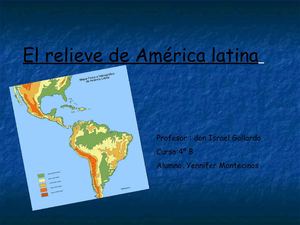Relieve de América del sur 