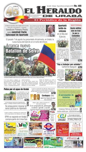 EL HERALDO DE URABA 466 SEGUNDA SEMANA DE AGOSTO