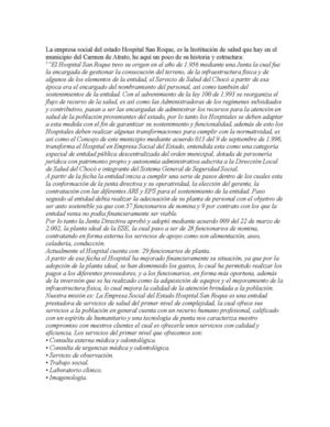 E.S.E hospital San Roque- Carmen de Atrato (Chocó)