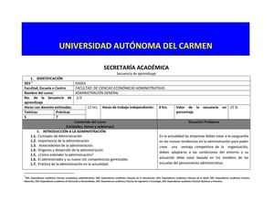 PROGRAMA DE ADMINISTRACION GENERAL