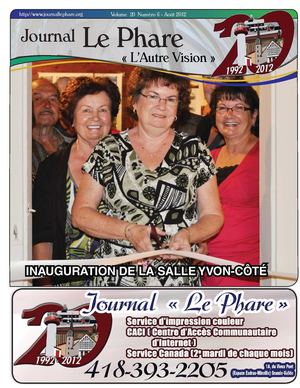 VOLUME 20 NUMÉRO 6 AOÛT 2012