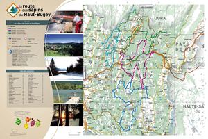 Carte Route des Sapins du Haut Bugey