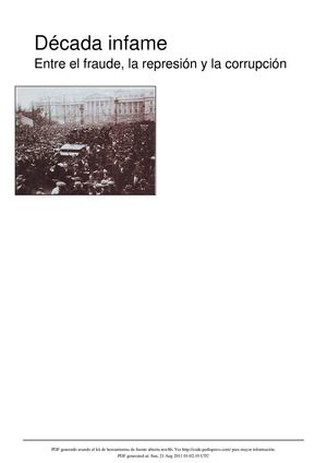 La Década Infame en la Argentina