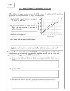 FICHA 2: Caracterizando fenómenos proporcionales