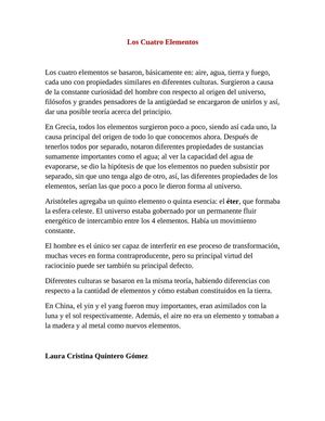 Los cuatro elementos