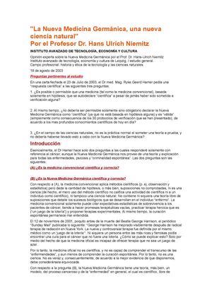 La Nueva Medicina Germánica,una nueva ciencia natural_Dr. Hans Ulrich Niemitz