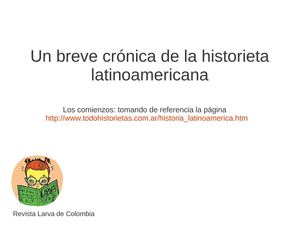 Historieta, una breve historia de sus inicios en América Latina
