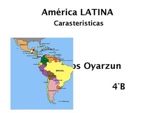 Características de América Latina