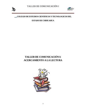 TALLER DE COMUNICACIÓN I
