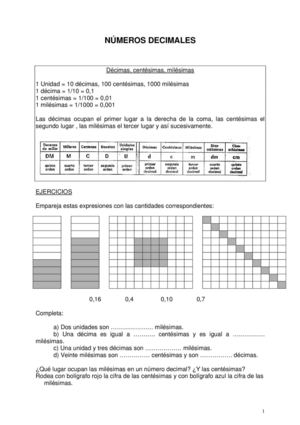 Los números decimales