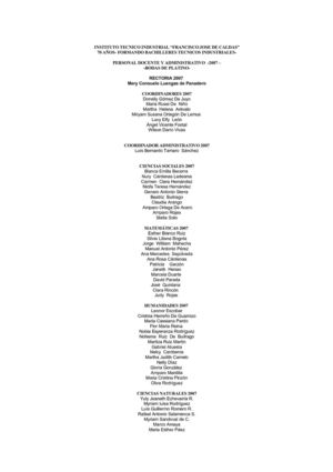DOCENTES, RECTORES Y ADMINISTRATIVOS ITI-FJC HASTA EL AÑO 2007