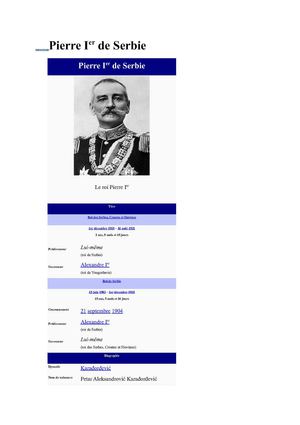 Pierre Ier de Serbie
