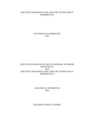 Diagnostico de los grados 10°