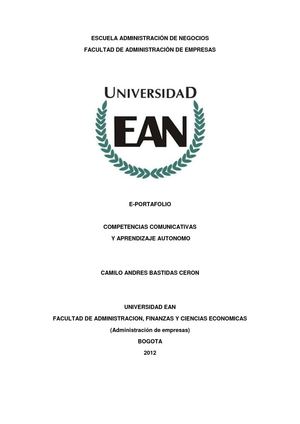 E-PORTAFOLIO EAN 
