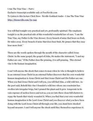Calameo I Am The True Vine Part 1