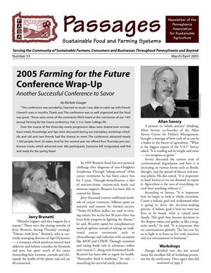 March - April 2005 Sustainable Farming and Food Newsletter