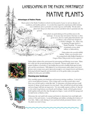 Gardening with Native Plants - Pacific Northwest