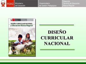 DISEÑO CURRICULAR NACIONAL EBR 2009