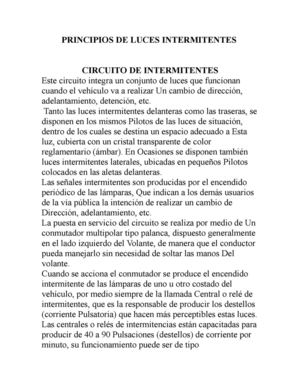 PRINCIPIOS DE LUCES INTERMITENTES