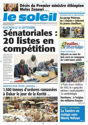 Edition du 22 août 2012