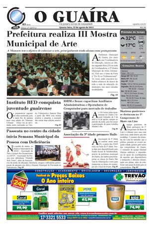 jornal o guaira 22/08/2012