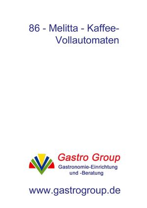 Melitta - Kaffeevollautomaten