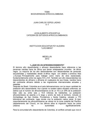 Libro De Afrocolombianidad 