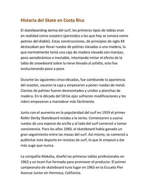 HISTORIA DEL SKATE EN COSTA RICA