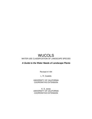 A Guide to the Water Needs of Landscape Plants