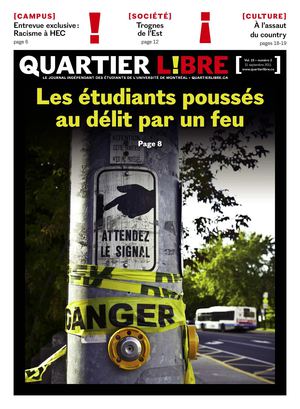 Les étudiants poussés au délit par un feu