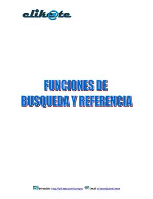 Funciones de busqueda y referencia