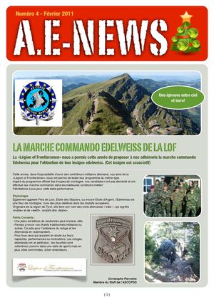 AENEWS N°4 (02/2011)