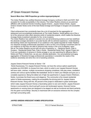 JP Green Crescent Homes  2 3 4 flats for sale in Sector 134 Noida