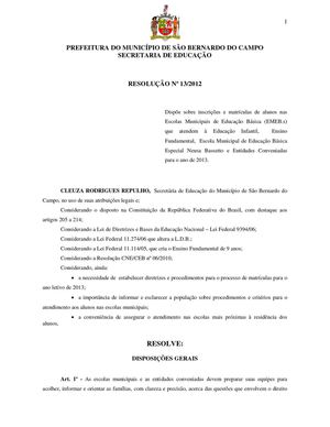 Matrículas para 2013