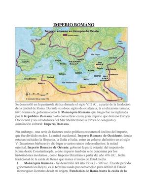 EL IMPERIO ROMANO