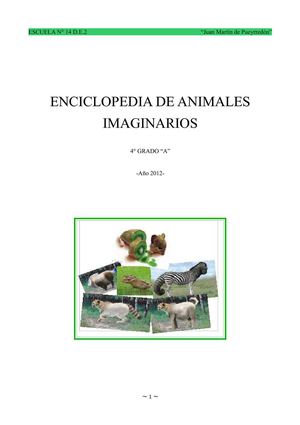 Enciclopedia de animales imaginarios