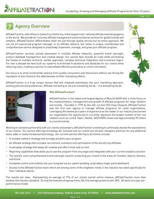 AffiliateTraction Overview