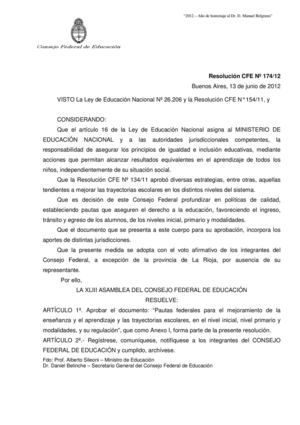 Resolucion CFE 174-12