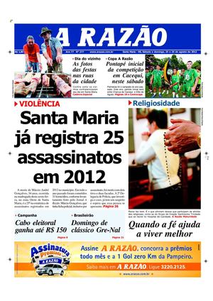 Jornal A Razão Santa Maria - 25082012