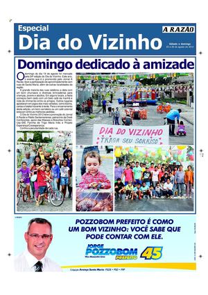 Dia do Vizinho - Jornal A Razão Santa Maria - 25082012