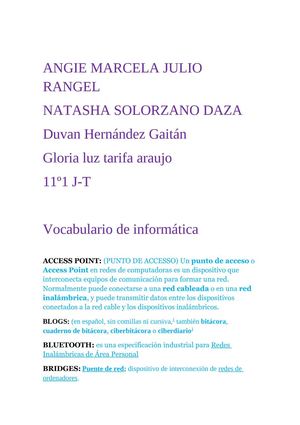 vocabulario de informatica