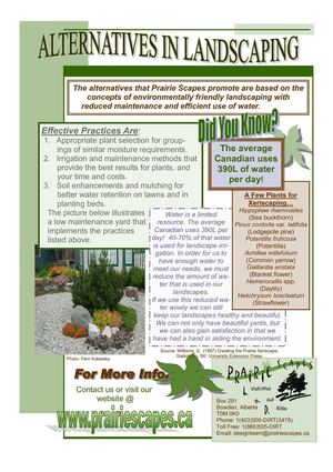 Xeriscaping Brochure - Alberta, Canada