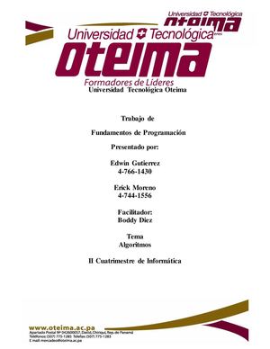 Algoritmos de Programacion