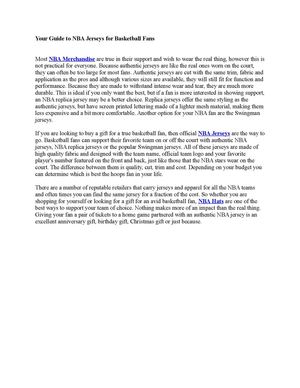 Your Guide to NBA Jerseys for Basketball Fans