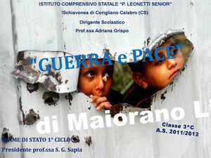 Tesina esami "Guerra e pace"