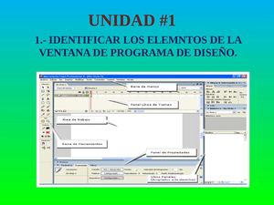 unidad ..elementos de la pantalla principal de flash