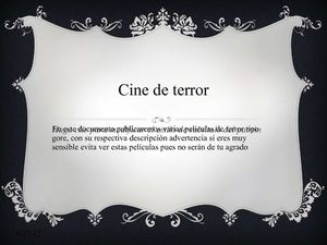 cine de terror 