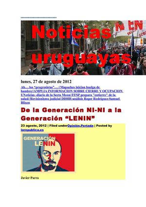 Noticias Uruguayas lunes 27 de agosto del 2012